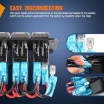 Nilight 4 Gang Rocker Switch Panel with LED Light