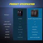 Nilight 2 Gang Rocker Switch Panel for ATVs