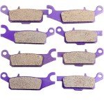 ECCPP Brake Pads Fit for Yamaha Grizzly 550 YFM550 2009-2014, for Yamaha Grizzly 700 YFM700 2007-2022, FA444 Front and Rear Replacement Brake Pads Kits