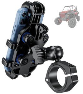 Adjustable UTV Phone Holder with Vibration Dampening