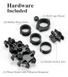 Adjustable UTV Phone Holder with Vibration Dampening