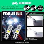 HAISECA 2Pcs 1800LM ATV LED Bulbs White