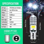 HAISECA 2Pcs 1800LM ATV LED Bulbs White