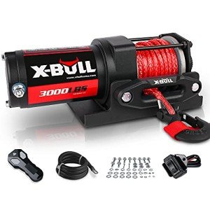 X-BULL 3000LB Electric Winch with Synthetic Rope