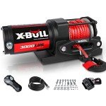 X-BULL 3000LB Electric Winch with Synthetic Rope