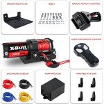 X-BULL 3000LB Electric Winch with Synthetic Rope