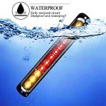 12-LED Amber & Red Emergency Strobe Light Bar