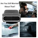 120W Portable Car Heater & Defogger Fan