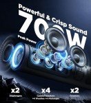 27" Bluetooth UTV Sound Bar with Multicolor Lights