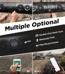 27" Bluetooth UTV Sound Bar with Multicolor Lights