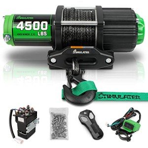 4500LB ATV Winch with Remote and Synthetic Rope