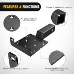 Nilight Heavy-Duty Winch Mounting Plate for ATVs