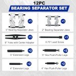 Heavy Duty 12PCS Bearing Puller Set