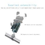 YIMINGYINUO Double Socket Arm for ATV Phone Mount