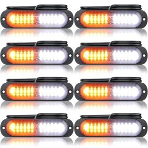 Ultra Slim Amber/White LED Strobe Lights for ATVs