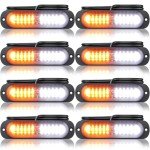 Ultra Slim Amber/White LED Strobe Lights for ATVs