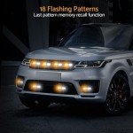 Ultra Slim Amber/White LED Strobe Lights for ATVs