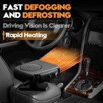 Showvigor 12V Car Heater Fan and Defroster