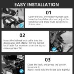 2-in-1 Anti-Theft Motorcycle Handlebar & Helmet Lock