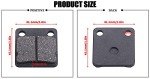 MWMNUN Rear Disc Brake Shoes Pads, ATV Go Kart Disc Brake Pad shoes Compatible with ATV Quad Dirt Pit Bike Go Kart Dune Buggy 50cc (2 Pack)