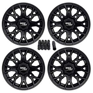 RockTrix RT104 12" Black ATV Rims (Set of 4)