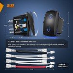 Nilight Rocker Switch for ATV and Boat Use