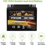 Weize YTX12-BS High-Performance ATV Battery