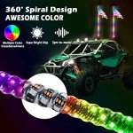 OHMU 4FT LED Whip Lights & Rock Light Bundle