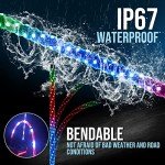 RGB LED Whip Lights with Remote Control - 2 Pack