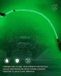 Xprite 5 FT Green LED Whip Lights with Switch