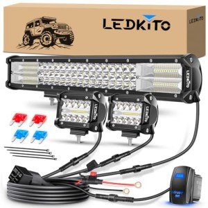20" LED Light Bar & 2 LED Pod Combo Kit