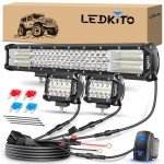 20" LED Light Bar & 2 LED Pod Combo Kit