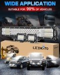 20" LED Light Bar & 2 LED Pod Combo Kit