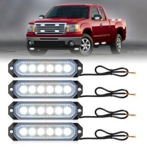 HLauto 406T 4-Pc LED Emergency Strobe Lights