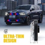 Xprite 4-Pack LED Emergency Strobe Lights