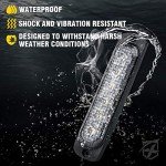 Xprite 4-Pack LED Emergency Strobe Lights