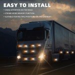 12-Pc Amber LED Strobe Lights for Vehicles