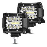 AAIWA 4" 120W LED Light Pods - Spot Flood Combo