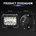 AAIWA 4" 120W LED Light Pods - Spot Flood Combo