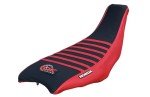 QK RACING Durable Black/Red ATV Seat Cover