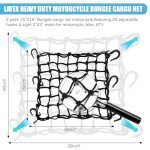 2 Pack 15"x15" ATV Cargo Nets with Hooks