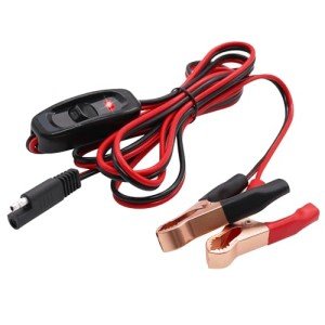 8FT Wire Harness with Switch and Alligator Clips