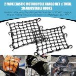 2 Pack 15"x15" ATV Cargo Nets with Hooks