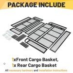 KUAFU Universal ATV Front and Rear Cargo Basket