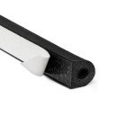 FlexSeals 25ft Rubber D-Shaped Weather Seal Strip