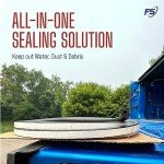 FlexSeals 25ft Rubber D-Shaped Weather Seal Strip