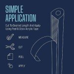 FlexSeals 25ft Rubber D-Shaped Weather Seal Strip