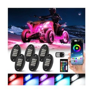 RGB LED Rock Lights for ATV UTV RZR SXS