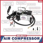 Portable 12V Tire Inflator for Cars and Inflatables