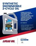Lucas Oil Snowmobile Oil - 1 Gallon